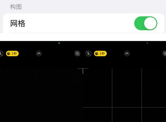 凌海苹果手机维修网点分享iPhone如何开启九宫格构图功能