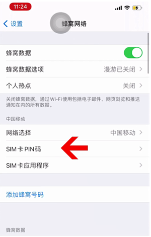 凌海苹果14维修网分享如何给iPhone14的SIM卡设置密码 