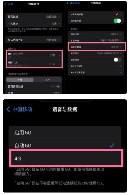 凌海苹果手机维修分享iPhone14如何切换4G/5G? iPhone14 5G网络切换方法 