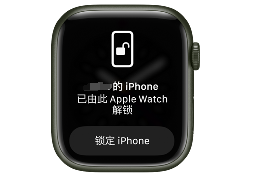 凌海苹果手机维修分享用 AppleWatch 解锁配备面容 ID 的 iPhone方法 