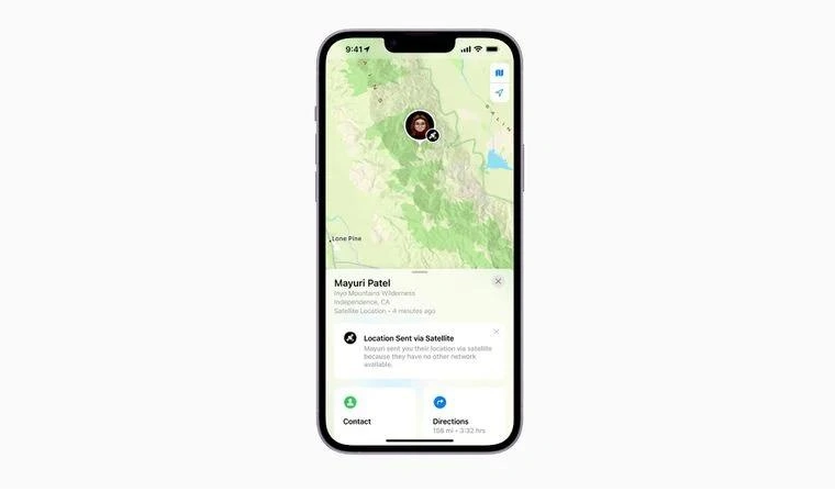 凌海苹果14维修分享iPhone14系列中 FindMy功能通过卫星分享位置方法教程 