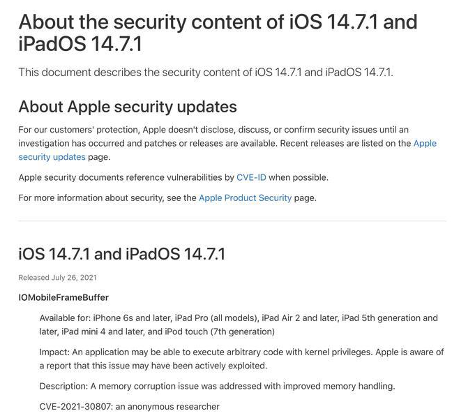 凌海苹果手机维修分享iOS 14.7.1 正式版更新内容及升级方法 